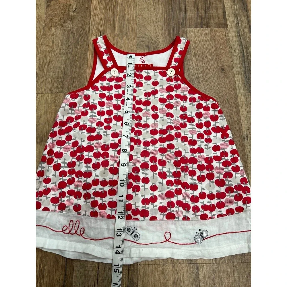 ELLE Baby Girl Dress Bundle 12M 18M | Cherry Print & Pink Bird Long Sleeve Outfi